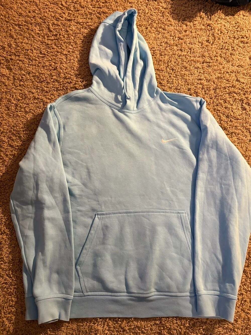 Nike Hoodie Light Blue Embroidered Swoosh